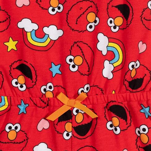 Sesame Street Elmo Girls French Terry Ruffle Romper in Saudi Arabia
