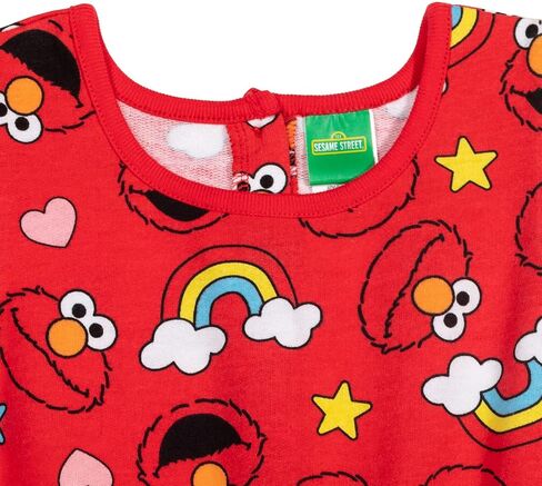 Sesame Street Elmo Girls French Terry Ruffle Romper in Saudi Arabia