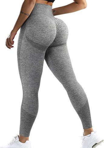 OMKAGI Women Scrunch Butt Lifting Leggings Seamless High Waisted Workout Yoga Pants in Kuwait