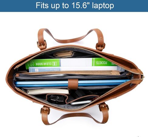 14-Inch Laptop Bag for Women, Professional Computer Bags - Laptop Purse with Padded Compartment - Fit Under Airplane Seat (Black) in Saudi Arabia