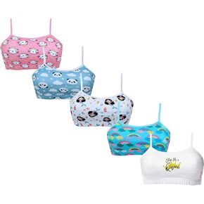 حمالات صدر للتدريب من القطن للفتيات من DChica مع حمالة صدر رياضية للمراهقين بطبقة أمامية واحدة in Kuwait