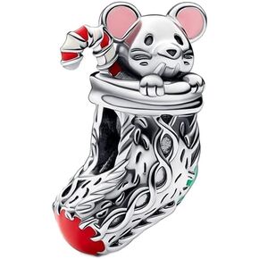 PAGOGO Jewelry Man Cartoon Animals Charms 925 Sterling Silver with Cubic Zirconia for Women Bracelets and Necklaces,Christmas Gift for Women Girls in Saudi Arabia