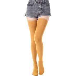Anlaey Extra Long Cable Knit Over the Knee Thigh High Cotton Stocking Socks Leg Warmers Boot Socks for Women