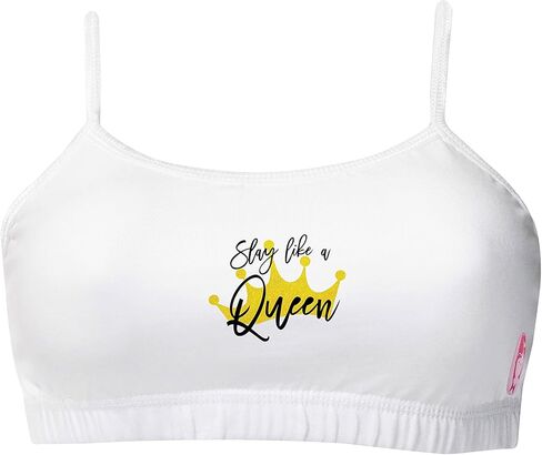 حمالات صدر للتدريب من القطن للفتيات من DChica مع حمالة صدر رياضية للمراهقين بطبقة أمامية واحدة in Kuwait