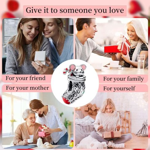 PAGOGO Jewelry Man Cartoon Animals Charms 925 Sterling Silver with Cubic Zirconia for Women Bracelets and Necklaces,Christmas Gift for Women Girls in Kuwait