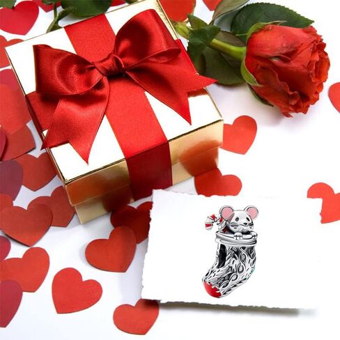 PAGOGO Jewelry Man Cartoon Animals Charms 925 Sterling Silver with Cubic Zirconia for Women Bracelets and Necklaces,Christmas Gift for Women Girls in Kuwait