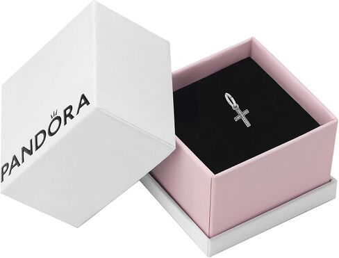 PANDORA Jewelry Sparkling Cross Dangle Cubic Zirconia Charm in Sterling Silver, With Gift Box in Saudi Arabia