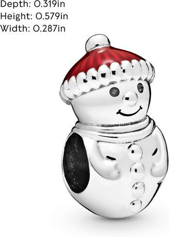 PANDORA Jewelry Snowman and Christmas Hat Sterling Silver Charm in Saudi Arabia
