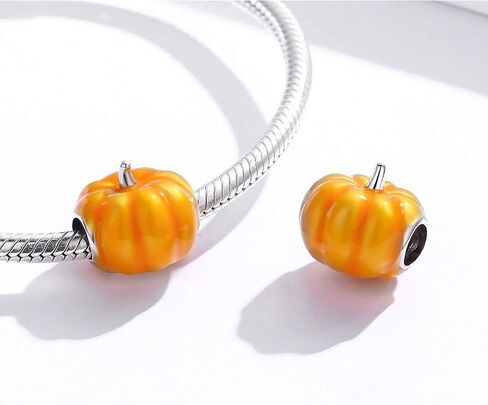 925 Sterling Silver Pumpkin Charm Witch Charm Ghost Charm Skull Charm Halloween Charm Anniversary Charm for Pandora Charm Bracelet in Kuwait