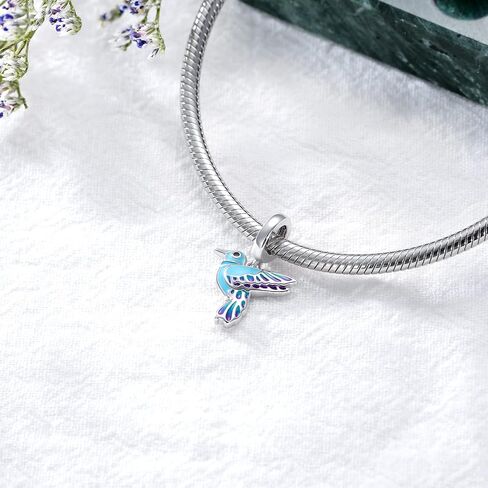 LONAGO Red Cardinal/Dragonfly/Hummingbird/Blue Jay/Butterfly Charm 925 Sterling Silver Dangle Bird Bead Fit Bracelet Our Love Never Dies Gifts for Women Mom in Saudi Arabia