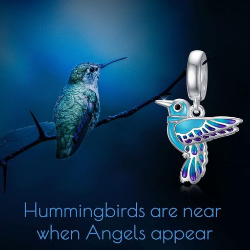 LONAGO Red Cardinal/Dragonfly/Hummingbird/Blue Jay/Butterfly Charm 925 Sterling Silver Dangle Bird Bead Fit Bracelet Our Love Never Dies Gifts for Women Mom in Saudi Arabia