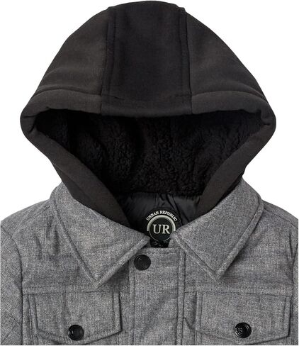 Urban Republic Boys' Little Light Wool Jacket, Storm Grey, 5/6 in Saudi Arabia