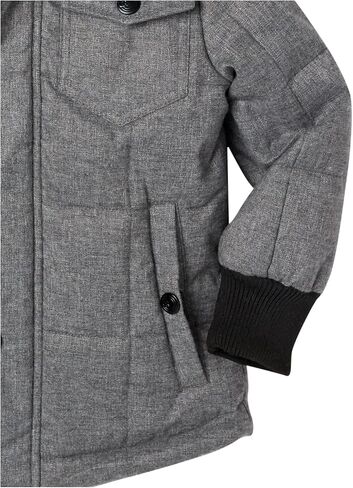 Urban Republic Boys' Little Light Wool Jacket, Storm Grey, 5/6 in Saudi Arabia