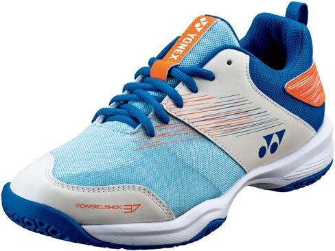 YONEX Power Cushion 37 Men Badminton Indoor Court Shoe (White/Blue) (5) in Saudi Arabia