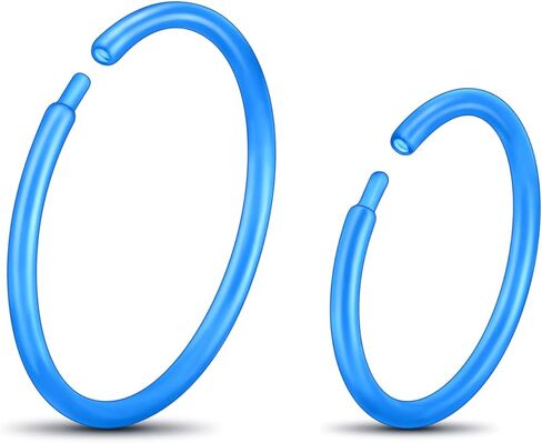 Stuppendux 20G 0.8mm واضح الأنف ترصيع التجنيب ثقب الأنف التجنيب مزيج اللون مجوهرات للجسم ثقب للنساء الرجال in Kuwait