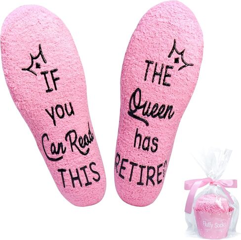 Valporia If You Can Read This Socks Fuzzy Fluffy Funny Gifts for Women in Kuwait
