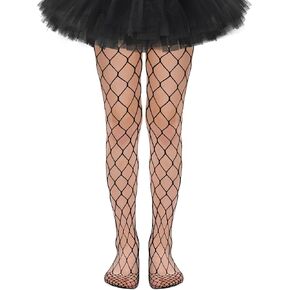 Kids Fishnet Stockings Girls Fishnet Tights Toddler Glitter Tights Sparkle Tights for Girls Halloween Tights Rhinestone