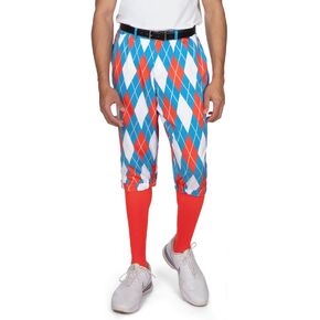 Tipsy Elves Golf Knickers for Men - Included Matching Socks - Athletic Fit Mens Pants with Game Changing Designs