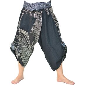 Harem Pants Women Men Yoga Ninja Japanese Pants Samurai Style