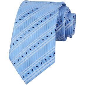 Men's Classic Stripe Jacquard Woven Slim Ties Business Formal Party Suit Necktie in Kuwait