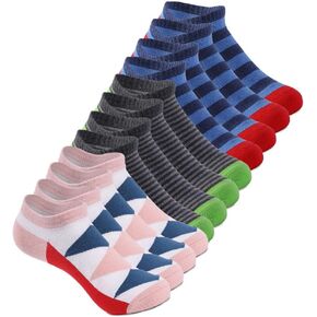 No-Show Low-Cut Striped patterned Casual Socks 8/10 Pairs Gift Box in Saudi Arabia