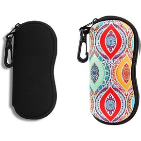 حافظة نظارة شمسية من Hion حافظة ناعمة خفيفة للغاية مزودة بسحاب من النيوبرين مع مشبك حزام in Kuwait