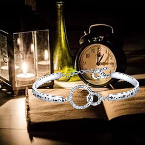 Zuo Bao Memorial Bracelet In Memory Of Dad Mom Sympathy Gift Those We Love Don't Go Away They Walk Beside Us Every Day Loss Jewelry for Her in Kuwait
