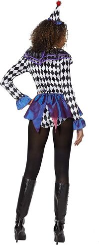Spirit Halloween Adult Carnival Clown Bodysuit Costume | Classic Halloween | Clown Cosplay in Saudi Arabia