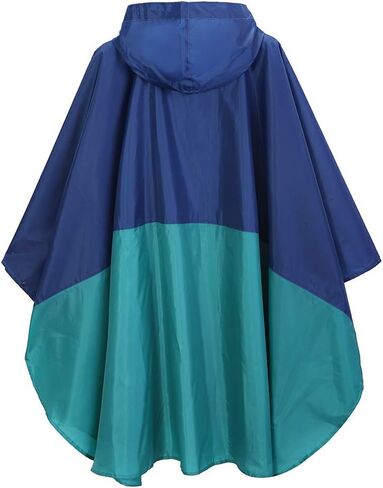 salamra Rain Poncho Jacket Coat Hooded Zipper Style for Women/Men/Adult with Pocket in Kuwait