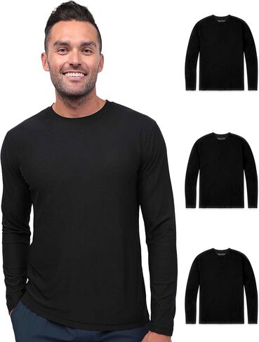 قميص رياضي بأكمام طويلة للرجال مقاس S - 4XL، قميص Dri Fit Performance للتمرين in Kuwait