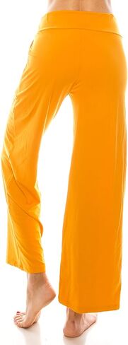 Leggings Depot Women's Fashion Pajama Pants with Pockets Comfy Drawstring Sleep Lounge Bottoms in Kuwait