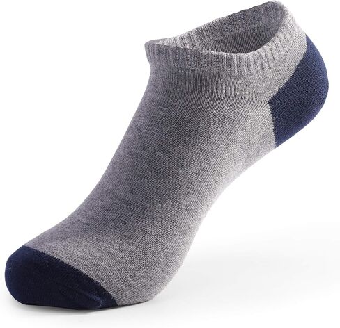 HHX YONLEE No Show تحت الكاحل جوارب قطنية ممتازة هدية صندوق منخفض القطع مخطط منقوشة جوارب غير رسمية للنساء والرجال in Kuwait