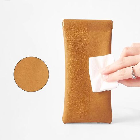 مجموعة من 3 حافظات نظارات جلدية من Ldirect، حقيبة نظارات شمسية ناعمة من البولي يوريثان، حافظة نظارات محمولة للرجال والنساء in Kuwait