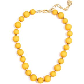 ZENZII Chunky Matte Beaded Collar Necklace with Lobster Claw for Women Girls