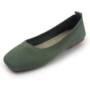 RVROVIC Women Flat Shoes Knitted Lightweight Slip-on Loafers Breathabel Soft Comfortable Ballet Flats in Kuwait