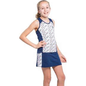 طقم فستان تنس للبنات مع قميص ظهر Racerback وتنورة تنس مع سروال داخلي in Kuwait