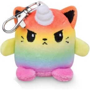 TeeTurtle | Plushie Charm Keychain | Happy Gray Spider