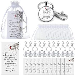 Fumete الكاردينال المفاتيح السائبة المعادن الأحمر الطيور الكاردينال حلقة رئيسية ذكرى التعاطف الهدايا مجوهرات تذكارية للخسارة مع بطاقات أكياس in Kuwait