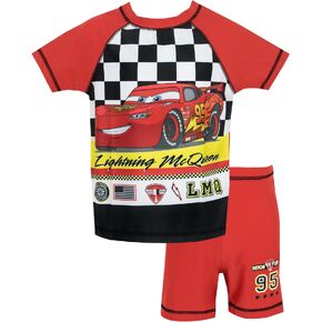 Disney Cars Boys' Lightning McQueen Two Piece Swim Set in Kuwait