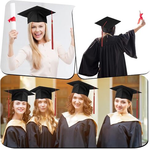 Bokon 30Pcs Graduation Cap Bulk Child Adult Adjustable Graduation Cap for Kids Kindergarten High School Bachelor Graduation in Kuwait