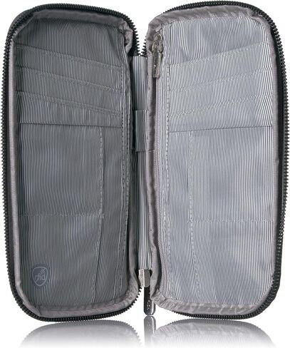 Travelon RFID Blocking Family Passport Zip Wallet, Ocean, One Size in Kuwait