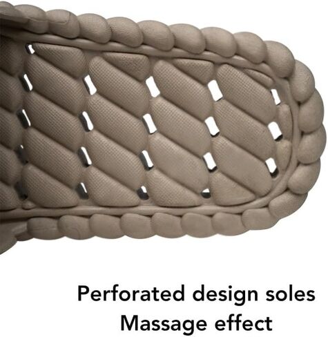 شباشب للرجال والنساء، أحذية دش للتدليك للحمام، شرائح منزلية مضادة للانزلاق، شباشب وسادة ناعمة ومريحة، شباشب سحابة لغرفة النوم، صنادل الشاطئ - مناسبة للداخل والخارج in Kuwait