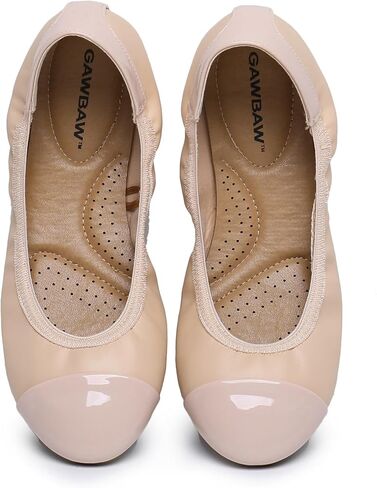 GAWBAW Women's Ballet Flats Shoes - Slip on Casual Flats Round Toe Walking Ballerina Shoes for Women in Saudi Arabia