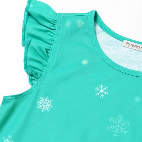 Perfashion Girls Nightgowns Soft Sleepwear Nightdress Flutter Sleeve Kitten/Rabbit Pajamas 4-13 Years in Kuwait