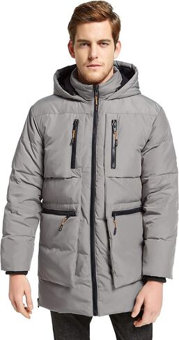 Orolay Men's Thickened Down Jacket Hooded Winter Coats with 6 Pockets in Saudi Arabia