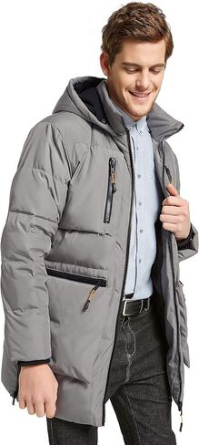 Orolay Men's Thickened Down Jacket Hooded Winter Coats with 6 Pockets in Saudi Arabia