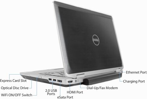 Dell Latitude E6530 Notebook 15.6' Business Laptop PC (Intel Core i5-3210M, 4GB Ram, 128GB SSD, Webcam, HDMI, WiFi, DVD-RW) Win 7 Pro (Renewed) in Saudi Arabia