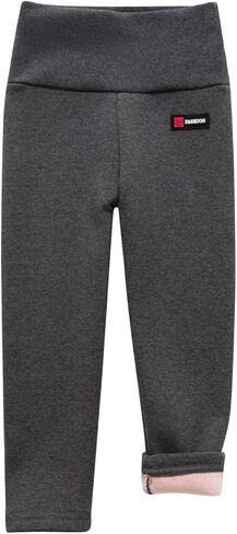 Evelin LEE Baby Boys Girls Winter Warm Fleece Lined Leggings Stretchy High Waisted Active Sweatpants in Kuwait