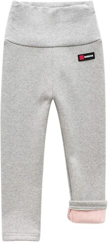 Evelin LEE Baby Boys Girls Winter Warm Fleece Lined Leggings Stretchy High Waisted Active Sweatpants in Saudi Arabia