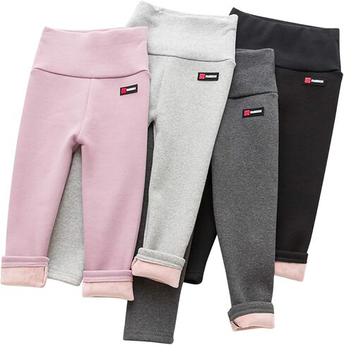 Evelin LEE Baby Boys Girls Winter Warm Fleece Lined Leggings Stretchy High Waisted Active Sweatpants in Kuwait